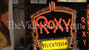 New York Times square Roxy restaurant sign
