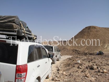 jeep in desert